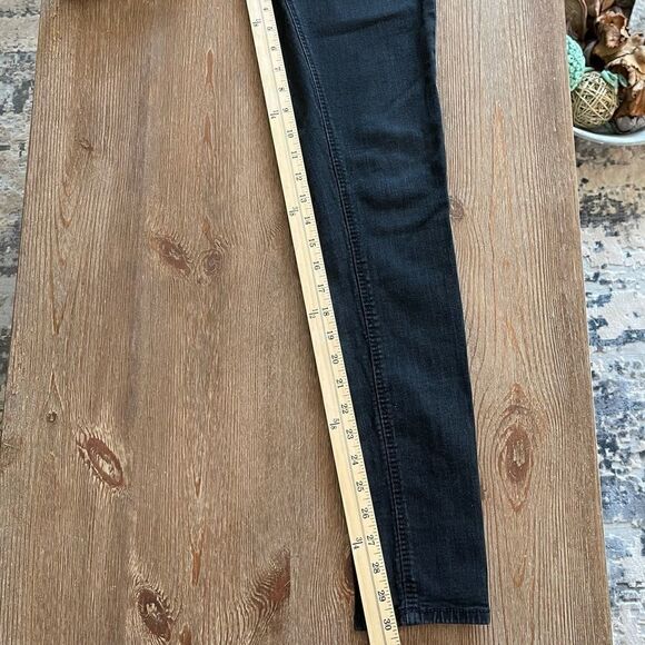 Mossimo Black Faded Skinny Denim Jeggings Size 6 - Picture 10 of 12